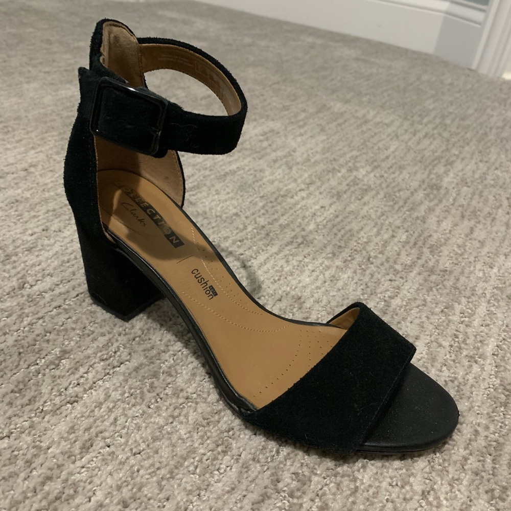 Black Open Toe Heels